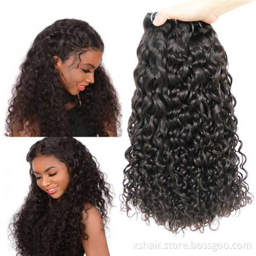 Water wave human brazilian hair bundles 100% mink brazilian virgin human hair bundles wave hair bundles vendor